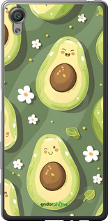 2D пластиковый чехол Авокадо для Sony Xperia X F5122 - 6380t-446 изображение 