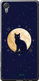 2D пластиковый чехол Cute Cat Celestial/Witchy для Sony Xperia X F5122 - 6787t-446 изображение 