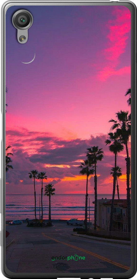 2D пластиковый чехол Пальмы для Sony Xperia X F5122 - 5873t-446 изображение 