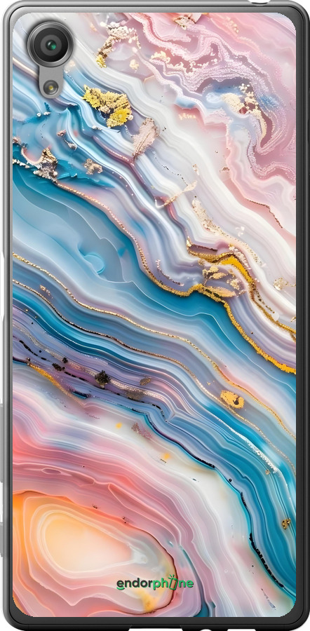 2D пластиковий чехол Мрамор красивый для Sony Xperia X F5122 - 6376t-446 изображение 