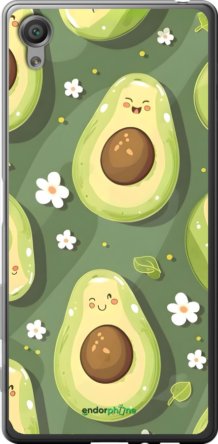 2D пластиковый чехол Авокадо для Sony Xperia X F5122 - 6380t-446 изображение 