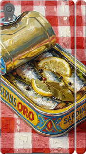3D пластиковый глянцевый чехол 'Vintage Sardine Tin Phone' для Sony Xperia XA Ultra Dual F3212 изображение 9