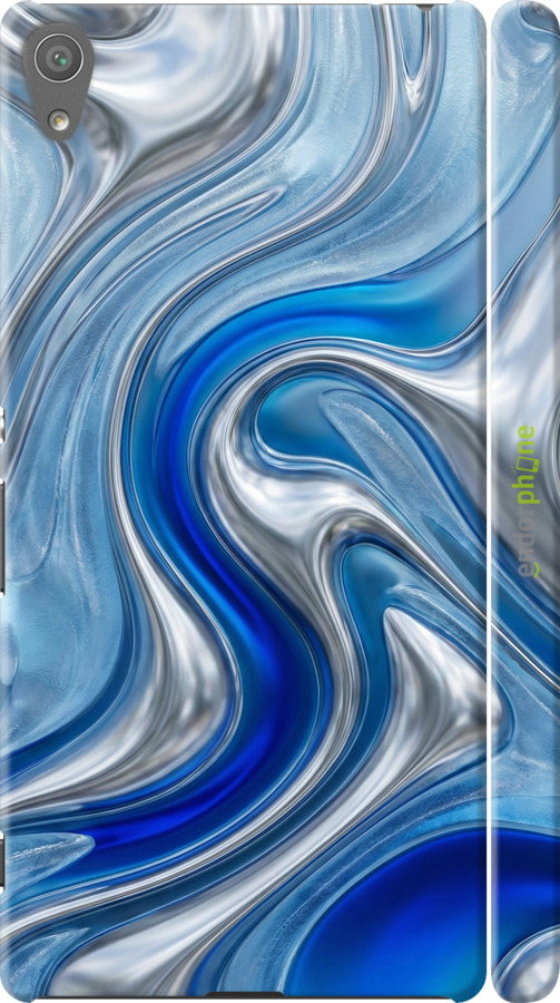 3D пластиковий матовий чехол Liquid Chrome для Sony Xperia XA Ultra Dual F3212 - 6781m-391 изображение 