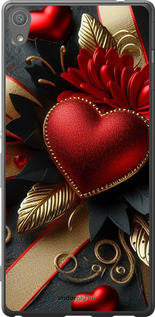 2D пластиковий чехол Сердечки v2 для Sony Xperia XA Ultra Dual F3212 - 5832t-391 изображение 
