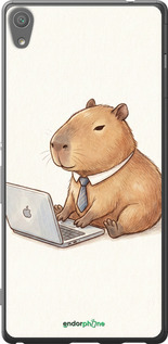 2D пластиковый чехол 'Funny Capybara CEO Working' для Sony Xperia XA Ultra Dual F3212 изображение 4