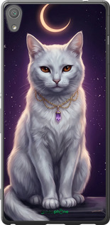 2D пластиковый чехол Mystic White Cat Gothic Dark Purple Gold для Sony Xperia XA Ultra Dual F3212 - 6805t-391 изображение 
