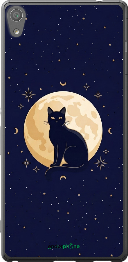 2D пластиковый чехол Cute Cat Celestial/Witchy для Sony Xperia XA Ultra Dual F3212 - 6787t-391 изображение 