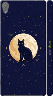3D пластиковий матовий чехол Cute Cat Celestial/Witchy для Sony Xperia XA F3112 - 6787m-399 изображение 