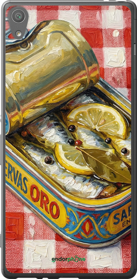 2D пластиковий чехол Vintage Sardine Tin Phone для Sony Xperia XA F3112 - 6772t-399 изображение 