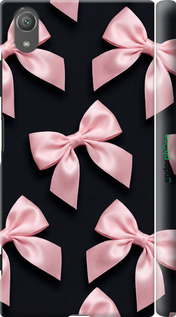 3D пластиковый матовый чехол Coquette Ribbons Dark Coquette для Sony Xperia XA1 Plus G3412 - 6767m-1129 изображение 