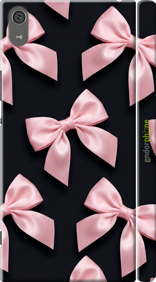 3D пластиковый матовый чехол Coquette Ribbons Dark Coquette для Sony Xperia XA1 Ultra G3212 - 6767m-1237 изображение 