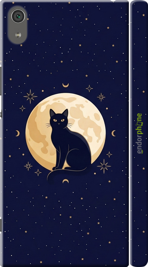 3D пластиковый матовый чехол Cute Cat Celestial/Witchy для Sony Xperia XA1 Ultra G3212 - 6787m-1237 изображение 