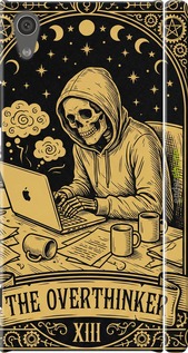 3D пластиковый матовый чехол 'The Overthinker' для Sony Xperia XA1 G3112 изображение 1