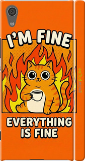 3D пластиковий матовий чохол 'Funny Cat' для Sony Xperia XA1 G3112 зображення 5