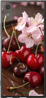 2D пластиковый чехол Вишня в шоколаде для Sony Xperia XA1 G3112 - 6698t-964 изображение 