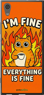 Силиконовый чехол 'Funny Cat' для Sony Xperia XA1 G3112 изображение 3