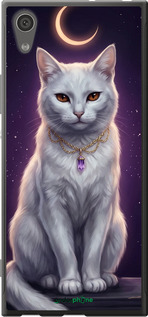 2D пластиковий чехол Mystic White Cat Gothic Dark Purple Gold для Sony Xperia XA1 G3112 - 6805t-964 изображение 
