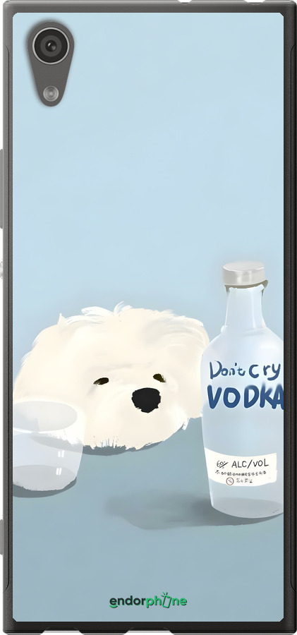 2D пластиковый чехол Пес водка для Sony Xperia XA1 G3112 - 6368t-964 изображение 
