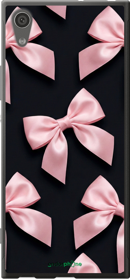 Силиконовый чехол Coquette Ribbons Dark Coquette для Sony Xperia XA1 G3112 - 6767u-964 изображение 