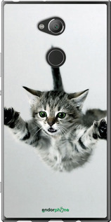 Силиконовый чехол Летящий котёнок для Sony Xperia XA2 Ultra H4213 - 2322u-1366 изображение 
