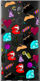 Силиконовый чехол stickers для Sony Xperia XA2 Ultra H4213 - 4757u-1366 изображение 