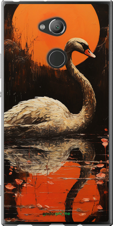 Силиконовый чехол Лебедь для Sony Xperia XA2 Ultra H4213 - 5964u-1366 изображение 