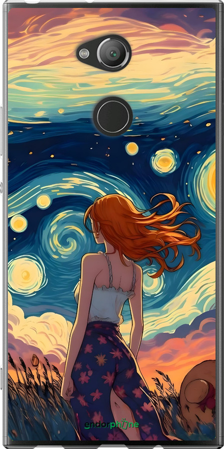 Силиконовый чехол Девушка Арт для Sony Xperia XA2 Ultra H4213 - 6325u-1366 изображение 