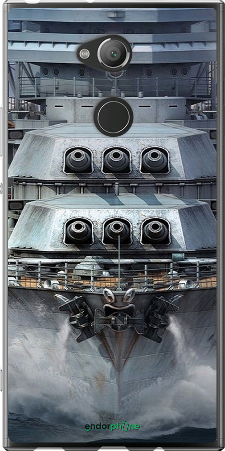 Силиконовый чехол Линкор, world of tanks, wargaming, военный корабль для Sony Xperia XA2 Ultra H4213 - 6453u-1366 изображение 
