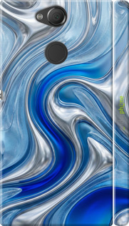 3D пластиковий матовий чехол Liquid Chrome для Sony Xperia XA2 H4113 - 6781m-1357 изображение 