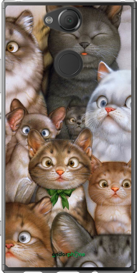 

Силіконовий чохол "Коти" для Sony Xperia XA2 H4113
