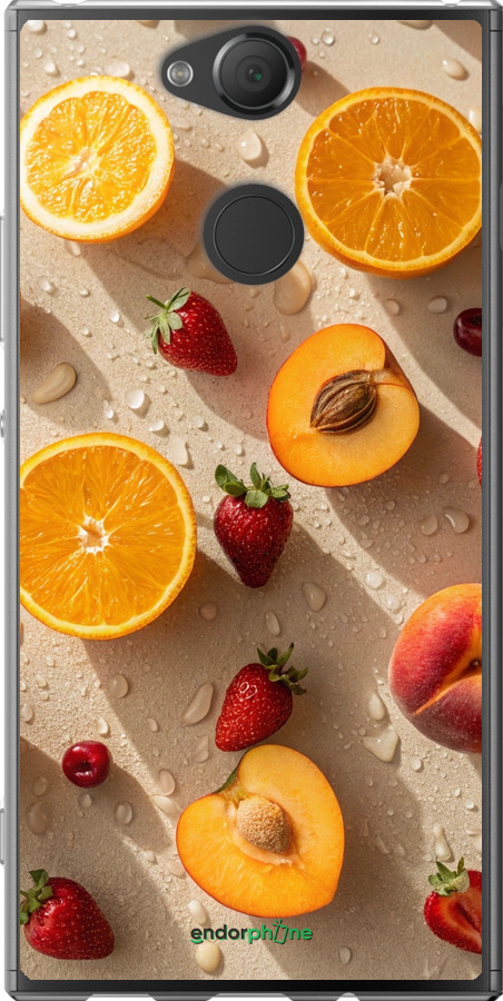 Силіконовий чехол Фрукти 3 для Sony Xperia XA2 H4113 - 6703u-1357 изображение 