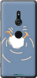 Силиконовый чехол Гусь ныряет для Sony Xperia XZ2 H8266 - 6275u-1378 изображение 