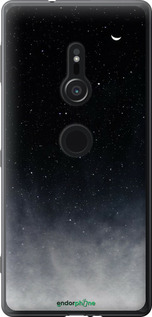 Силіконовий чехол Голубые облака, Голубая луна для Sony Xperia XZ2 H8266 - 6396u-1378 изображение 