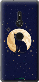 Силиконовый чехол 'Cute Cat Celestial/Witchy' для Sony Xperia XZ2 H8266 изображение 5