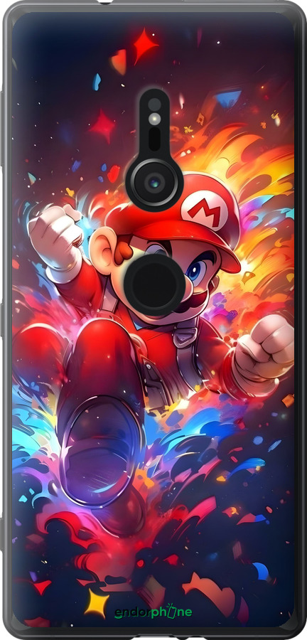 Силиконовый чехол Супер Марио для Sony Xperia XZ2 H8266 - 6342u-1378 изображение 