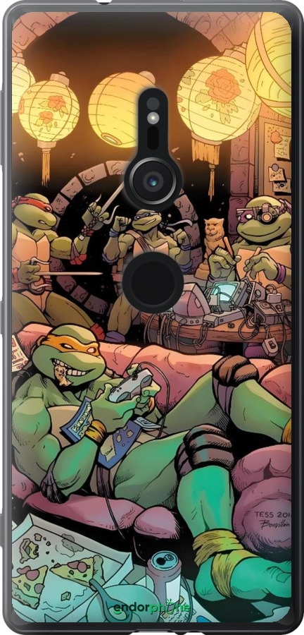 Силіконовий чехол Черепашки ніндзя для Sony Xperia XZ2 H8266 - 6346u-1378 изображение 