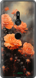 Силиконовый чехол Оранжевые розы для Sony Xperia XZ3 H9436 - 5944u-1540 изображение 