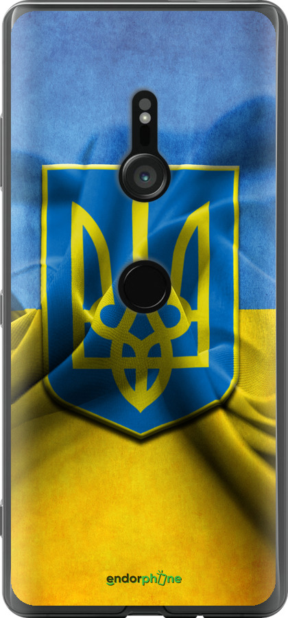 

Силіконовий чохол "Прапор та герб України" для Sony Xperia XZ3 H9436, Блакитний