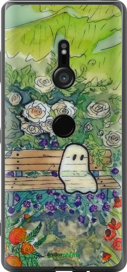 Силіконовий чехол Сумний привид для Sony Xperia XZ3 H9436 - 6403u-1540 изображение 