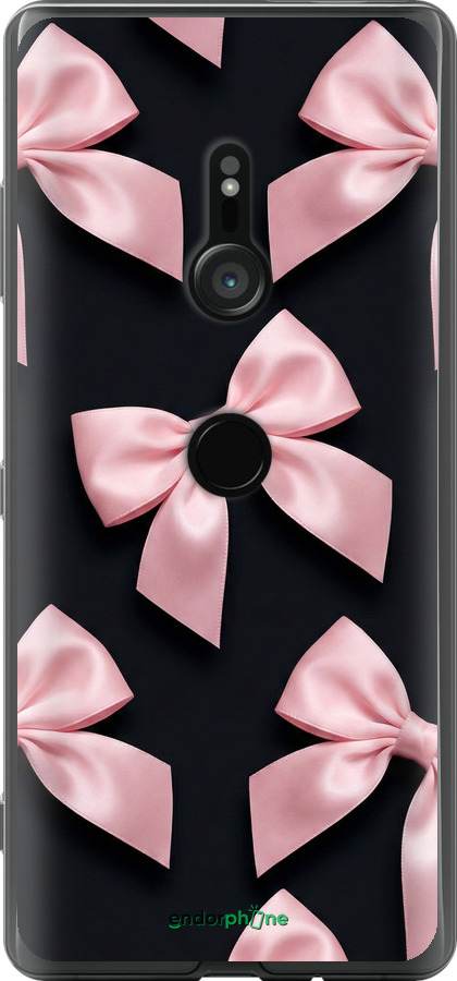 Силиконовый чехол Coquette Ribbons Dark Coquette для Sony Xperia XZ3 H9436 - 6767u-1540 изображение 