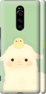 3D пластиковый матовый чехол Барашек и ципленок для Sony Xperia 1 J9110 - 6369m-1760 изображение 