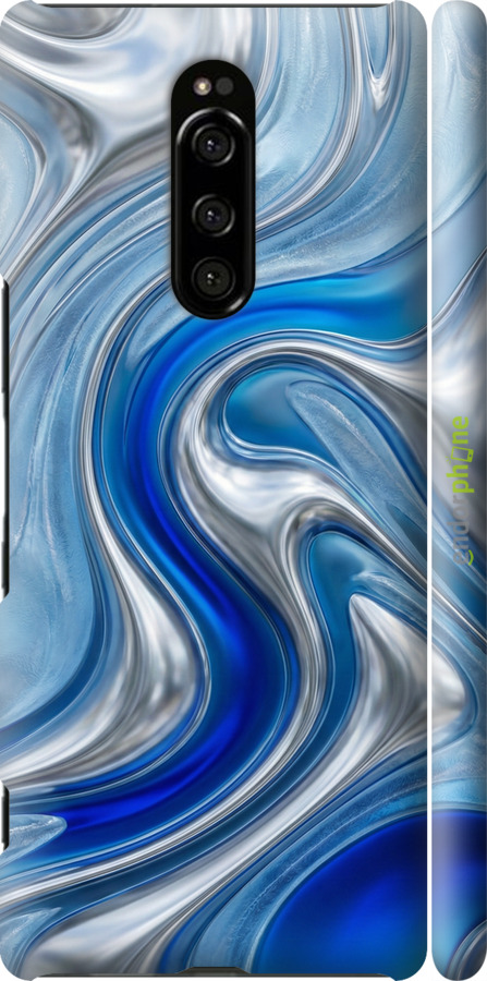 3D пластиковый матовый чехол Liquid Chrome для Sony Xperia XZ4 - 6781m-1623 изображение 
