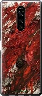 Силиконовый чехол Абстрактная композиция в красных тонах для Sony Xperia 1 J9110 - 6541u-1760 изображение 
