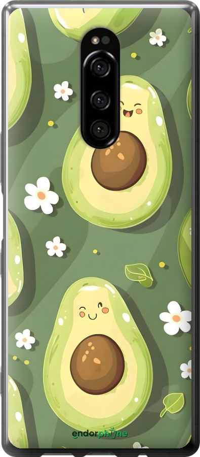 Силиконовый чехол Авокадо для Sony Xperia 1 J9110 - 6380u-1760 изображение 