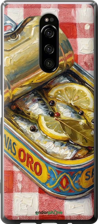 Силіконовий чехол Vintage Sardine Tin Phone для Sony Xperia XZ4 - 6772u-1623 изображение 