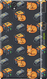 3D пластиковый матовый чехол 'Autonomous Zone' для Sony Xperia Z C6602 изображение 3