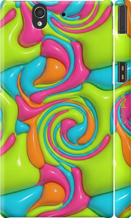 3D пластиковый матовый чехол 'Y2K Jelly Dream' для Sony Xperia Z C6602 изображение 3