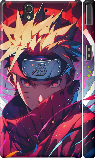 3D пластиковий матовий чехол Наруто для Sony Xperia Z C6602 - 6274m-40 изображение 