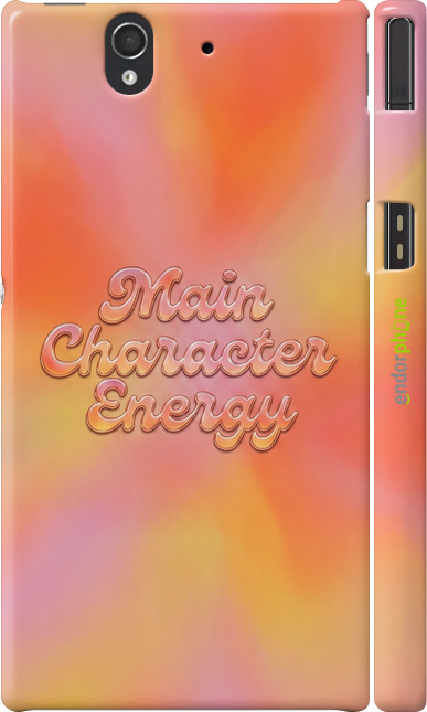 3D пластиковый глянцевый чехол Aura Gradient Main Character Energy Aesthetic Y2K для Sony Xperia Z C6602 - 6783c-40 изображение 