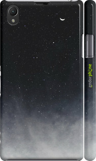 3D пластиковый глянцевый чехол Сині хмари, Синій місяць для Sony Xperia Z1 C6902 - 6396c-38 изображение 
